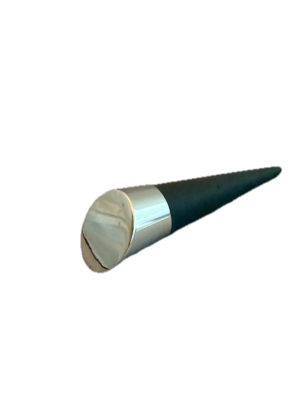 Williams Sonoma Charcoal Grey Chrome Wine Bottle Stopper Bar Tool Preservation